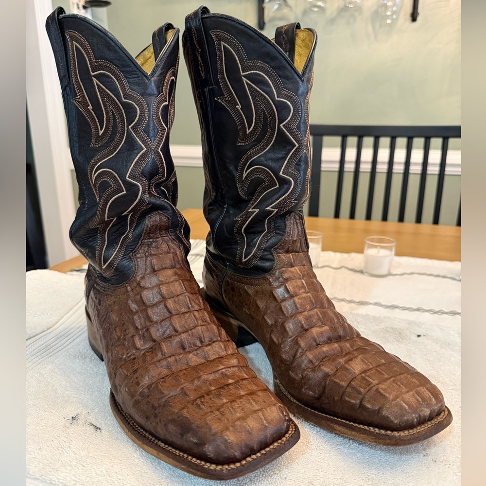 Brown Leather Cowboy Boots